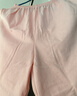 纯棉七分裤女春夏季纯色宽松休闲裤居家睡裤2025全棉家居裤可外穿 粉色压条 2XL （135-155斤） 实拍图