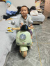 梦多福儿童电动摩托车三轮遥控玩具车可坐双人宝宝0-12岁小孩一周岁礼物 清新绿【12v+早教+蓝牙+遥控】 男孩生日礼物女孩3-6岁 实拍图