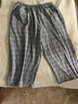 欣尚优夏季男士纯棉七分裤睡裤大码家居裤加兜格子短裤松紧腰加肥宽腿裤 2308七分裤纯色深灰 3XL 建议150-170斤 实拍图