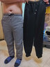 玺物加厚加绒裤子男秋冬休闲裤男直筒修身长裤棉裤工装裤保暖男装裤子 加绒黑色束脚+加绒深灰束脚  L-建议100-110斤左右 实拍图