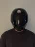 AGV K1S摩托车机车全盔秋冬季仿赛四季全覆式跑盔男女安全头盔3C认证 亮黑色 XL码(适合59-61cm的头围) 实拍图