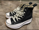 匡威（Converse）官方 Run Star Hike高帮帆布流星厚底鞋黑色166800C 166800C/黑色 42 实拍图