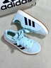 adidas「面包鞋」GRAND COURT BASE 00s休闲低帮板鞋男女阿迪达斯   薄荷绿/黑色/汉玉白   40 实拍图
