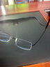 蔡司（ZEISS）镜片近视眼镜男商务半框眼睛框可配度数变色防蓝光辐射护目散光女 黑色（钛材升级款） 配1.60变灰色防蓝光（0-600度） 实拍图