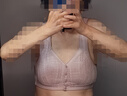 帛芮妈妈内衣女前扣文胸无钢圈中老年人妇女大码内衣聚拢背心式胸罩 实拍图