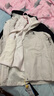 骆驼（CAMEL）冲锋衣防风三合一可拆两件套登山服120-1X暖白/幻影黑,女L 实拍图
