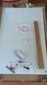 得力(deli)挂式白板90*60cm磁性钢化悬挂式玻璃白板办公会议写字板黑板 含白板擦 白板笔 磁钉8735B 实拍图