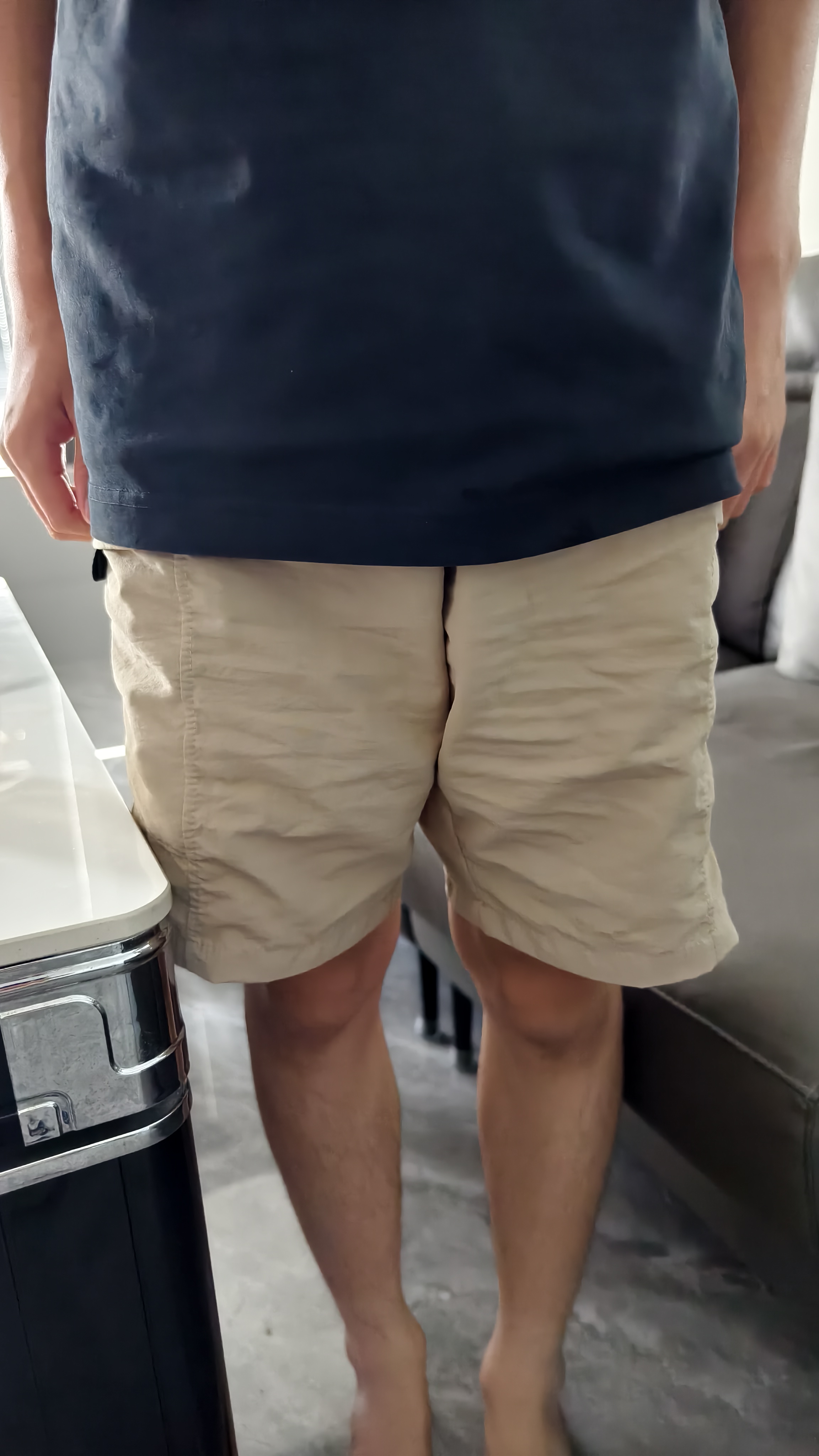Wassup Sohot短裤男夏季冰丝凉感工装裤男潮流休闲五分裤 卡其色 M 实拍图