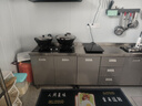 际客帆304整体全不锈钢白钢厨房橱柜组合简易灶台一体储物收纳碗柜家用 加厚304不锈钢80cm双门灶台款 实拍图