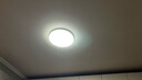 欧普（OPPLE）led吸顶灯具儿童房间现代简约圆形阳台卧室灯高显色三防一体快装 【铂玉II420白24瓦】 实拍图
