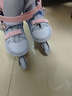 斯威（SWAY）轮滑鞋儿童专业溜冰鞋男女童初学者可调节直排轮成人滑冰旱冰鞋 蓝粉【全包壳+双芭扣】大礼包 L (适合12岁-成人)日常鞋码37-41 实拍图