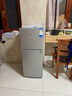 小黄鸭 迷你冰箱小 108L双门冷藏冷冻小型家用宿舍租房电冰箱小巧不占地 一级能效省电节能 158L【一级能效，上冷冻下冷藏】银 实拍图