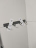 百悍浴室门后挂钩免打孔粘钩强力无痕钉挂衣钩厨房毛巾卫生间置物架 经典枪灰太空铝排钩4钩 实拍图