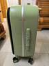 米熙前开盖拉杆箱子铝框箱托运行李箱男密码箱旅行箱22英寸牛油果绿60 实拍图