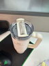 STANLEY巨无霸吸管杯水杯保温杯大容量办公车载不锈钢杯子887ML-米白色 实拍图