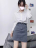 Amerpin重磅真丝衬衫女100%桑蚕丝衬衫女长袖新款丝滑高级上衣衬衣职业装 白色（礼盒包装） L 【推荐体重:110-125斤】 实拍图