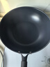 三禾无涂层不粘炒锅炒菜锅钛合金钛钛锅32cm天穹黑配钢铲LC32S1 实拍图