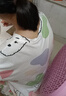 棉十三夏季薄款睡裙女士凉感【纯棉短袖】可爱卡通睡衣宽松休闲家居服 实拍图