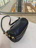 BOYCLN 马鞍包女 软牛皮轻便月牙包轻奢真皮单肩小背包 迷你斜挎手机包 黑色 实拍图
