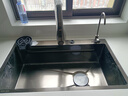 欧琳厨房水槽304不锈钢大单槽纳米多功能洗菜盆一体盆洗碗池 三档抽拉龙头+净水+洗杯 75*45 实拍图