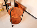 姗姗木艺边几客厅小茶几移动床头柜麻将边桌圆形小桌子简易置物架 实拍图