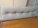 南极人靠枕床上腰部靠垫床头靠背垫趴睡枕榻榻米沙发护腰靠抱枕床头靠垫 北岛-绅士灰【可拆洗】 长150*厚20*高50cm 实拍图