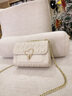 CALWAN KEODH包包新款2025包包女包斜挎包真皮高级感小众生日礼物送女友老婆 【米白】轻奢时尚百搭链条包实用走心女生闺蜜 实拍图