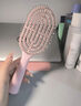 名创优品（MINISO）梳子升级款迷你便携立式骨梳美发梳造型梳礼物 带清洁刷 粉色 实拍图