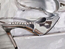 CHARLES&KEITH质感链条尖头高跟凉鞋子女鞋生日礼物女送女友CK1-60280377 Silver银色 37 (235) 实拍图
