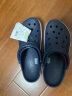 crocs卡骆驰洞洞鞋贝雅卡骆班轻便耐磨一脚蹬休闲鞋|205089 深蓝/辣椒红-4CC 41 /42(260mm) 实拍图