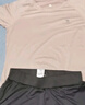 骆驼（CAMEL）弹力健身服女瑜伽运动训练两件套装 Y8S1QL8628-1 香槟黄/灰 XXL 实拍图