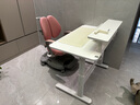 爱果乐学习桌儿童学习桌儿童书桌写字桌实木大白桌儿童学习桌椅1.2m 艺术家6+童星椅8p粉+可拆书架 实拍图