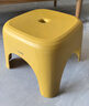 禧天龙塑料凳子家用客厅加厚成人高凳北欧简约商用椅子餐厅凳浴室马桶凳 【亮丽黄】高25厘米 方凳 1个装 实拍图