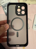 ROCK适用苹果16Promax手机壳iPhone16Promax保护套磁吸Magsafe防摔镜头全包精孔简约不粘指纹男女黑色 实拍图