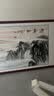 墨派新中式客厅装饰画沙发背景墙挂画办公室山水画横幅手绘国画壁画 迎客松A款 160*60cm/实木框+喷绘(适合2.0米沙发) 实木边框 实拍图