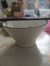 北欧风日式陶瓷斗笠碗吃饭碗家用5英寸斗笠碗釉下彩高脚碗米饭碗 5英寸山田斗笠碗【2只装】 实拍图
