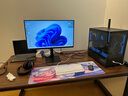 馨美凯电脑桌台式家用简易书桌办公桌简约现代工作台租房卧室学习写字桌 【单桌1.6cm厚桌面】黑架+深胡桃 长160cm*宽80cm*高74cm 实拍图