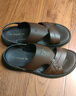 红蜻蜓男凉鞋夏款男士沙滩鞋经典款男凉鞋轻便两穿皮凉鞋外穿休闲男凉鞋 棕色经典款 38 实拍图