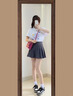 浪莎百褶裙女秋季2025新款高腰显瘦学院风a字半身裙小个子jk西装短裙 实拍图