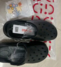 名创优品（MINISO）洞洞鞋男女夏季外穿凉鞋防滑厚底踩屎感包头凉拖鞋 黑色+海洋星星 实拍图