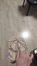 他她（TATA）绝美坡跟凉鞋女外穿一字带时装凉鞋夏季7UA03BL4 银色 39 实拍图