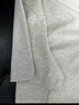 鲁雅尔 美式BF风小猫纯棉短袖T恤女夏季重磅宽松半袖小个子显瘦内搭上衣 白灰色 M 建议80斤到100斤 实拍图