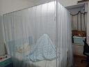 La Torretta 轻奢风双层落地式蚊帐 宽1.5×长2.0m -清透蓝 实拍图