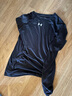 安德玛（Under Armour）跑步套装男士篮球服速干t恤短袖短裤运动休闲透气健身服 黑色套装513+201 L(建议173-177cm/140-160斤) 实拍图