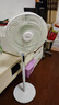 美的（Midea）【幸运草安睡风扇1S】直流变频轻音家用立式声控电风扇柔风落地扇台式桌面大风量一级能效抗菌电扇 实拍图