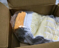 工品星 棉线手套 劳保手套 12双 棉线660点塑 加厚耐磨 涂胶防滑点胶 工程施工 均码 黄点胶 实拍图