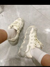 FILA 斐乐可颂鞋复古运动鞋女冬休闲鞋老爹鞋 豆腐白/燕麦色-TO 38.5 (245mm) 实拍图