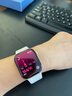 Apple/苹果 Watch Series 10 智能手表GPS款42毫米玫瑰金色铝金属表壳淡桃粉色运动型表带S/M MX1R3CH/B 实拍图