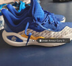 安德玛（UNDERARMOUR）库里CURRY 11男女情侣运动篮球鞋3027416 蓝黄色100 3026615-100 43 实拍图