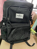 回力（Warrior）书包女高颜值初中生高中生大学生轻便大容量双肩包男旅行电脑背包 纯黑色【带猩猩挂件】 实拍图